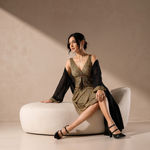 Women's Leopard Print Nightdress & Sheer Robe Set