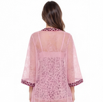 Blush Leopard Lace 3-Piece Nightwear Set | Spandex Modal & French Lace - 1
