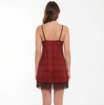 Scarlet Romance Lace Chemise Nightdress | Elegant Women's Sleepwear