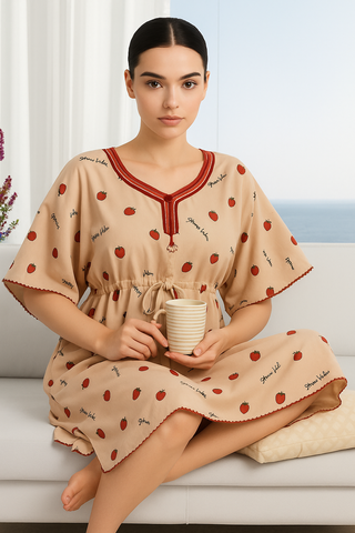 soft rayon Kaftan Midi Dress ( Poncho Style)