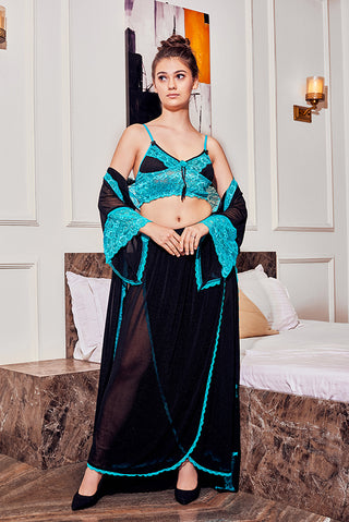 Skkinvalue’s Designer Bridal 3 Pcs sets Croptop With Lungi & Robe