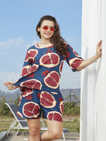 Soft Rayon Crop Top Night Set | SVTS-12-1024 - S