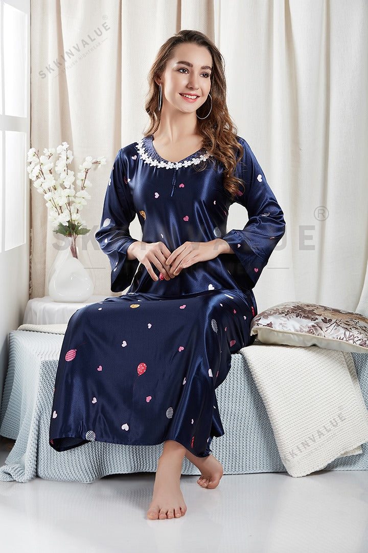 Night Gown 12 Piece Nightwear Skkinvalue's Super Soft Satin New