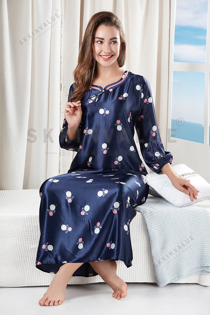 Silk Long Sleeve Nightgowns