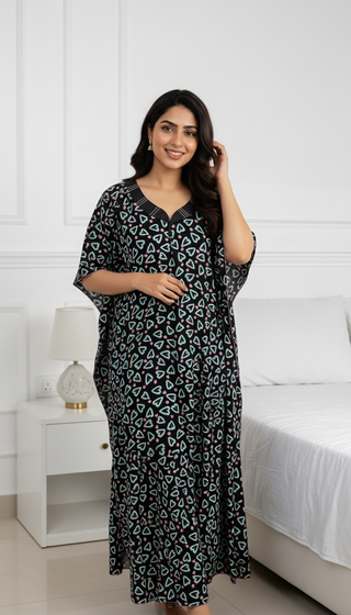 soft rayon Printed Kaftan ( Poncho Style)