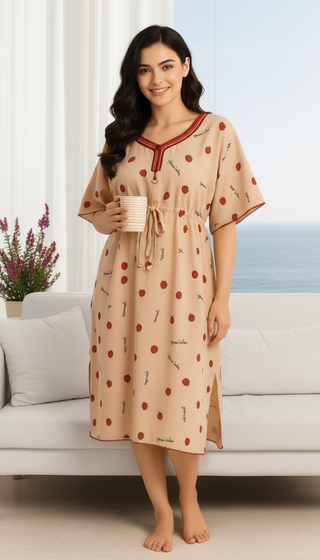 soft rayon Kaftan Midi Dress ( Poncho Style)