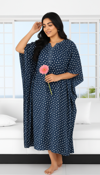 Rayon Printed Kaftan Dress