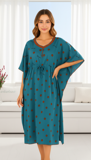 soft rayon Kaftan Midi Dress ( Poncho Style)