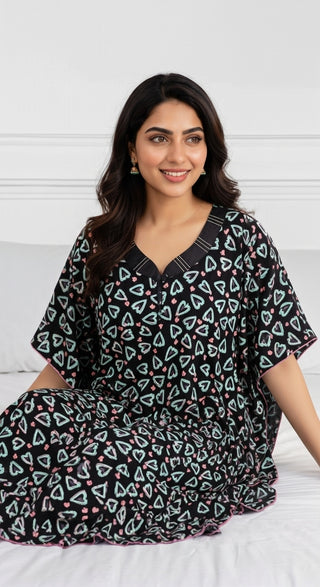 soft rayon Printed Kaftan ( Poncho Style)