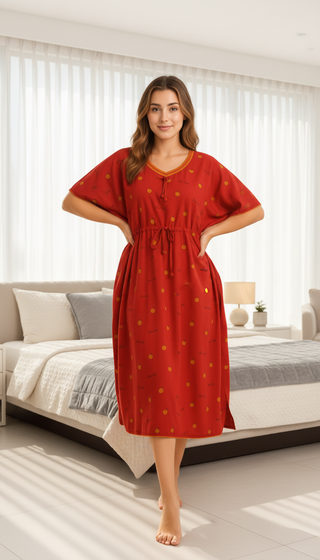 soft rayon Kaftan Midi Dress ( Poncho Style)