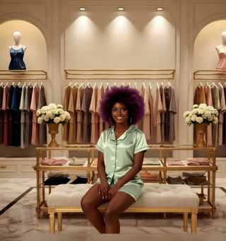 Italian Silky Short-Sleeve Button-Down Sleepwear