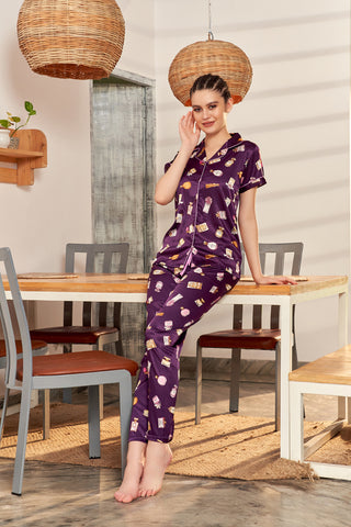 Skkinvalue’s super soft Printed Satin night suit for women’s