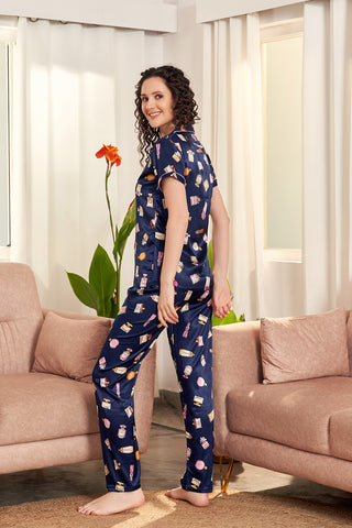 Skkinvalue’s super soft Printed Satin night suit for women’s