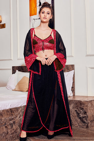 Skkinvalue's Luxurious Plain Satin long sleep with robe new color & ne –  skkinvalue